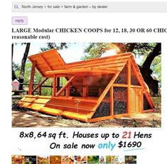 nationwide chicken coop business for sale with shop in Texas